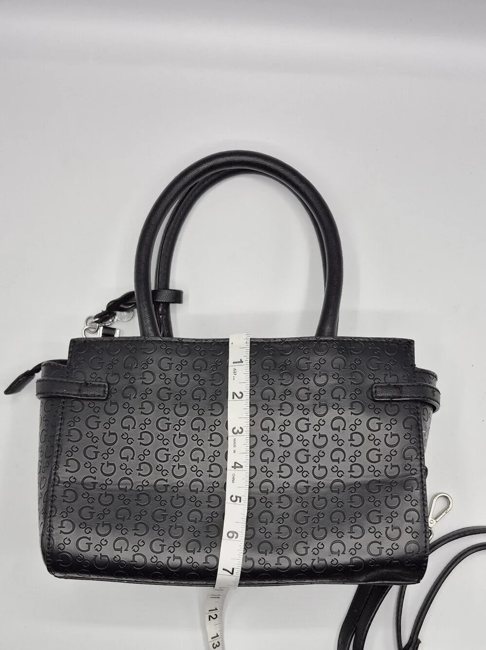 GUESS Black Signature Top-Handle Satchel